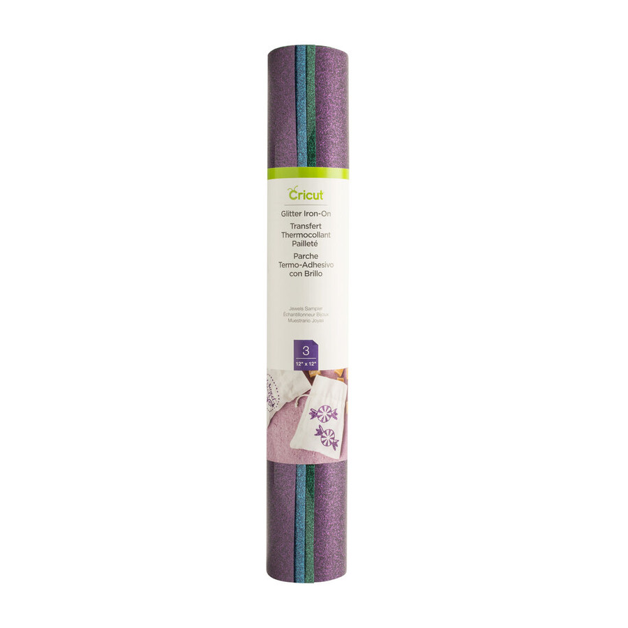 glitter strykbart provstycke juvel