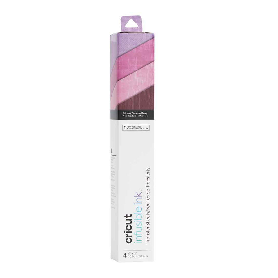 infusible ink överföringsarkmönster distressed berry