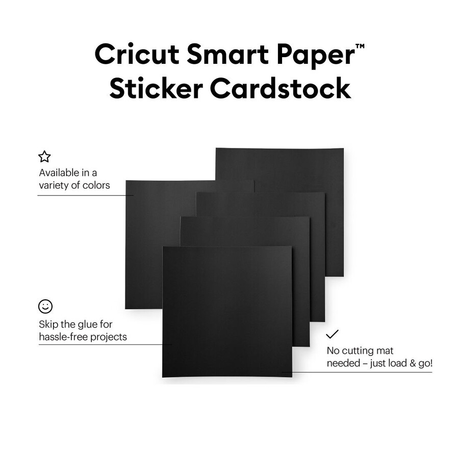 smart paper sticker-kartong svart