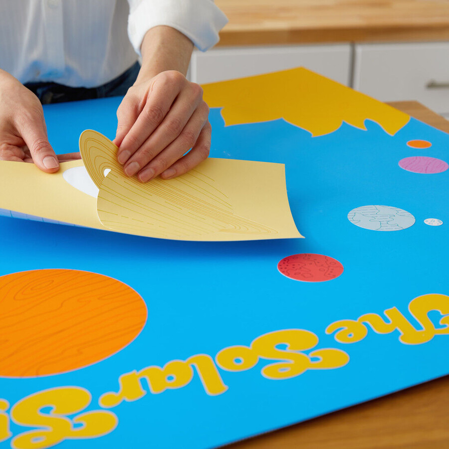 smart paper sticker-kartong vit