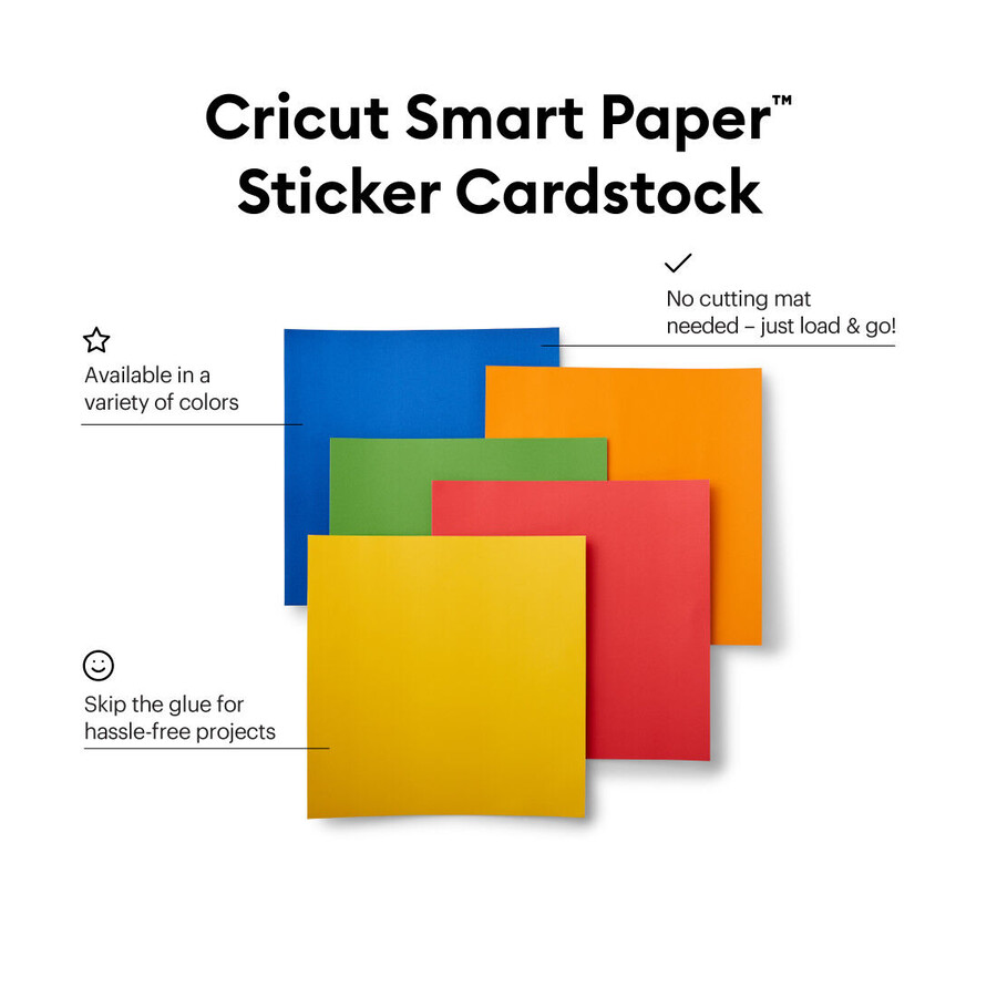 smart paper sticker-kartong ljus rosett