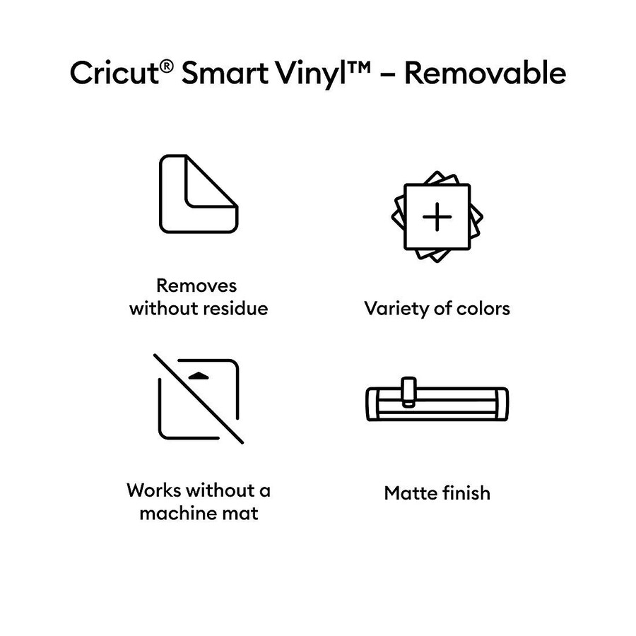 smart vinyl - avtagbar svart 65 m