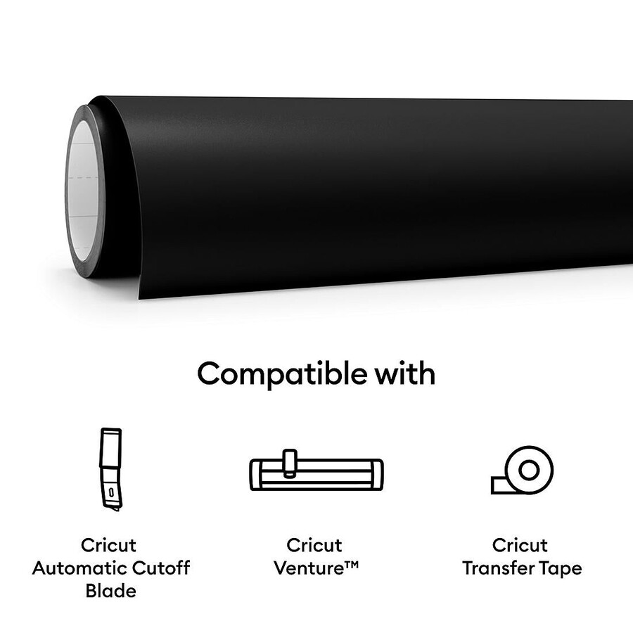 smart vinyl - avtagbar svart 65 m