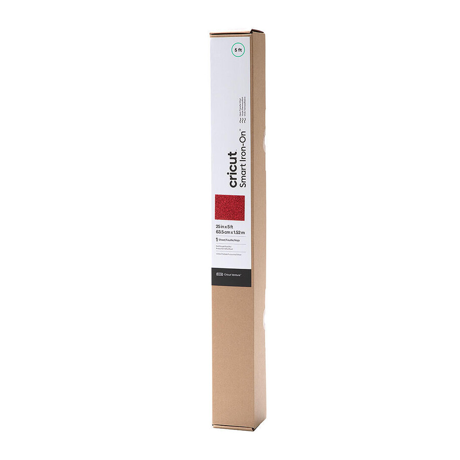 smart iron-on glitter röd 15 m