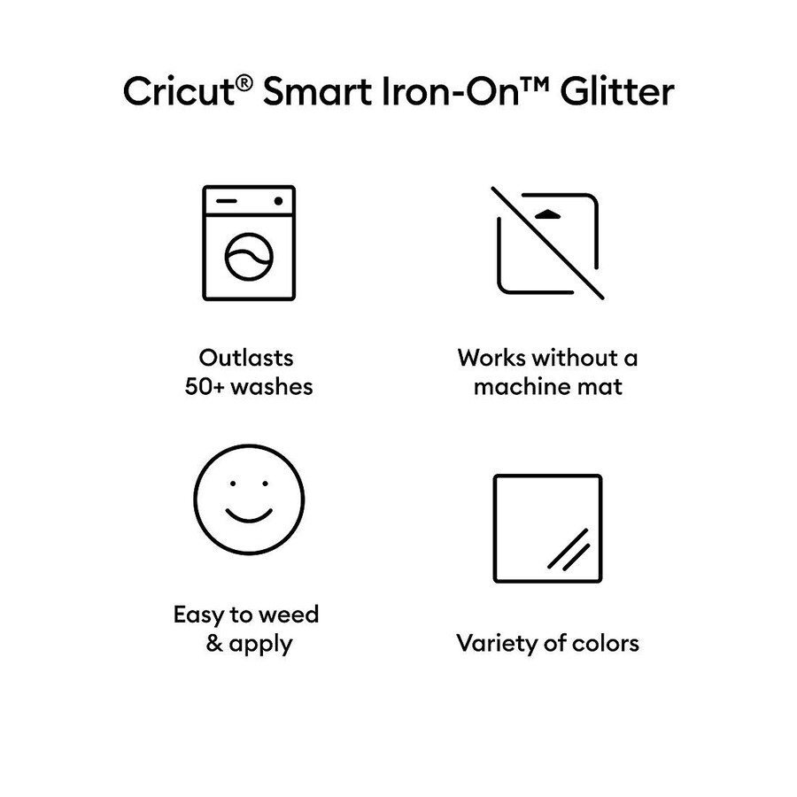 smart iron-on glitter guld 36 m