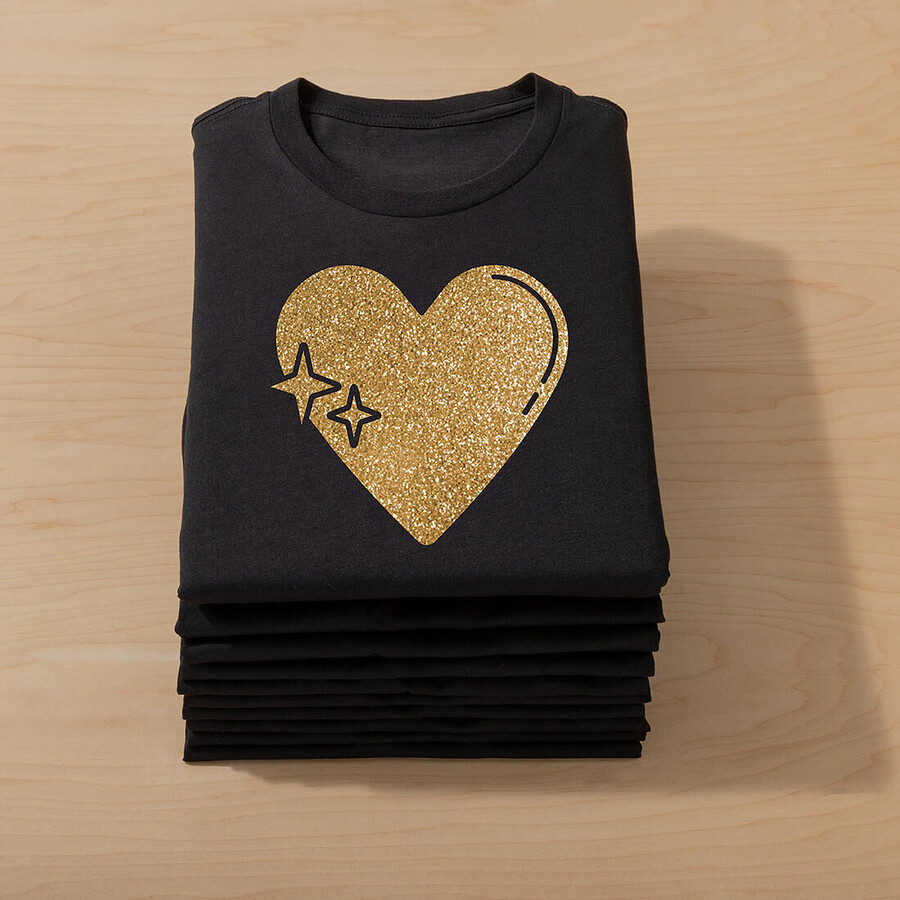 smart iron-on glitter guld 36 m
