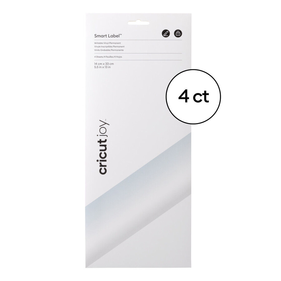 cricut joy smart label skrivbar vinyl – permanent transparent