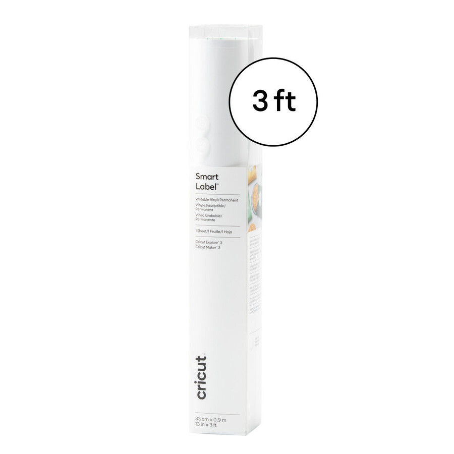 smart label skrivbar vinyl – permanent transparent 90 cm