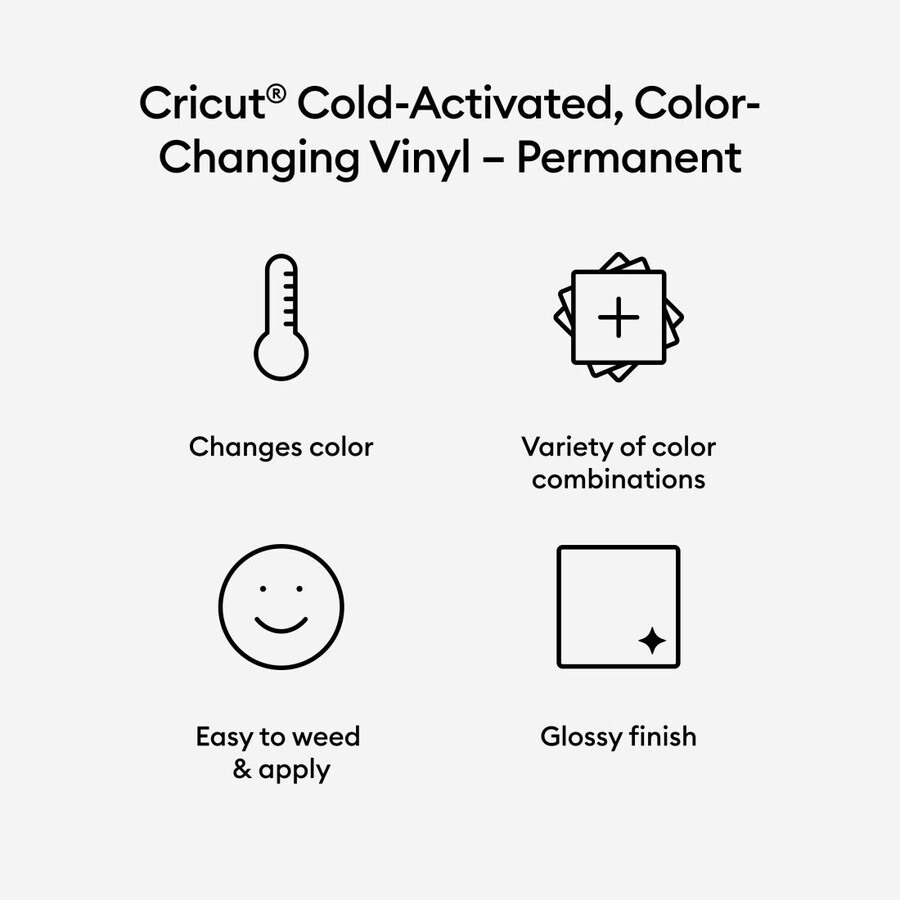 kallaktiverad färgskiftande vinyl – permanent ljusrosa – magenta