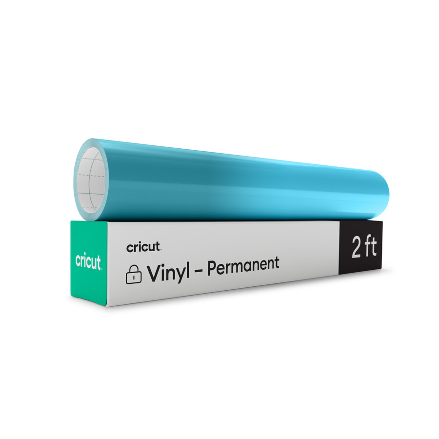 värmeaktiverad färgskiftande vinyl – permanent turkos – ljusblå