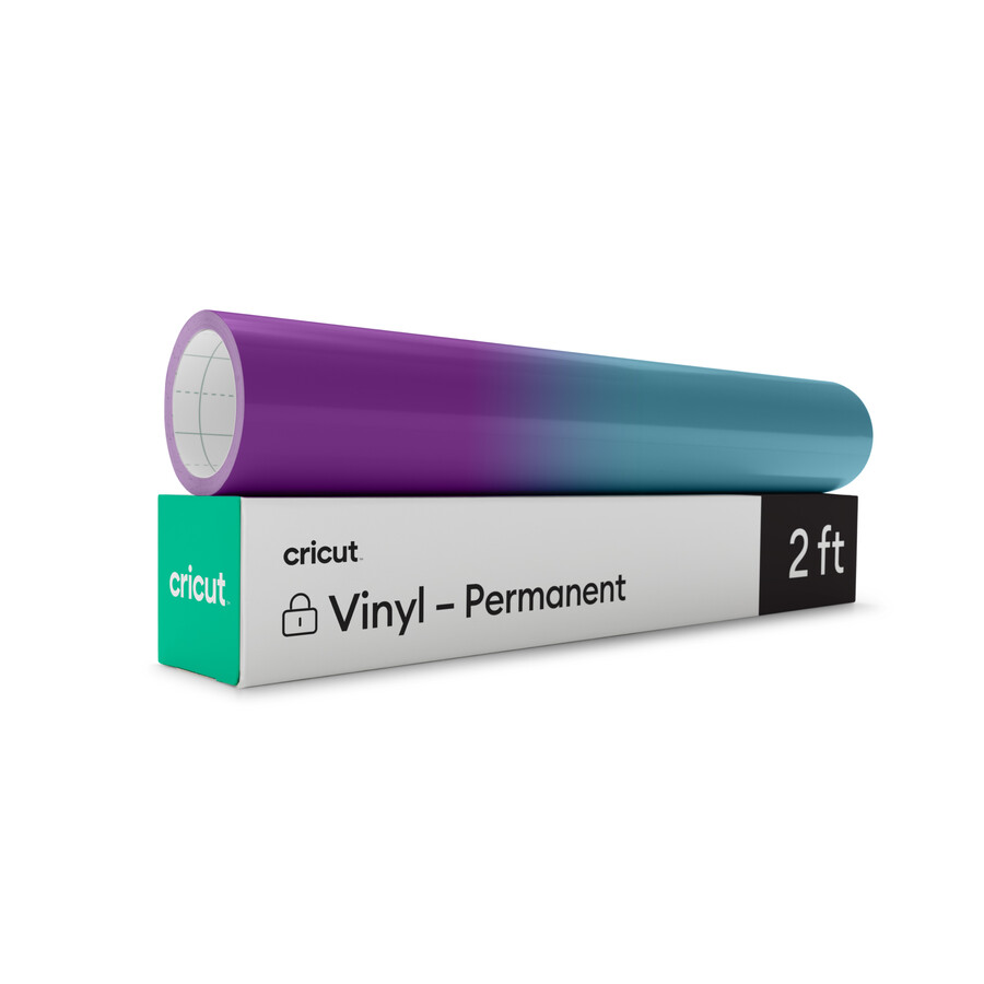 värmeaktiverad färgskiftande vinyl – permanent lila – turkos
