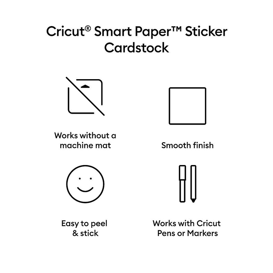 smart paper sticker cardstock-provbitar neutrala färger - 13 x 25 tum 20 st