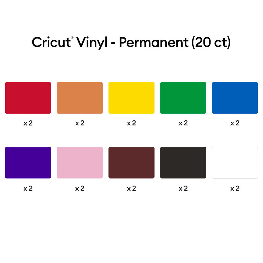 vinyl rainbow sampler - permanent 20 st