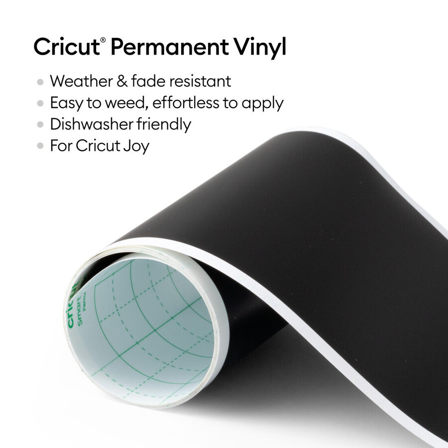 cricut joy smart vinyl – permanent svart
