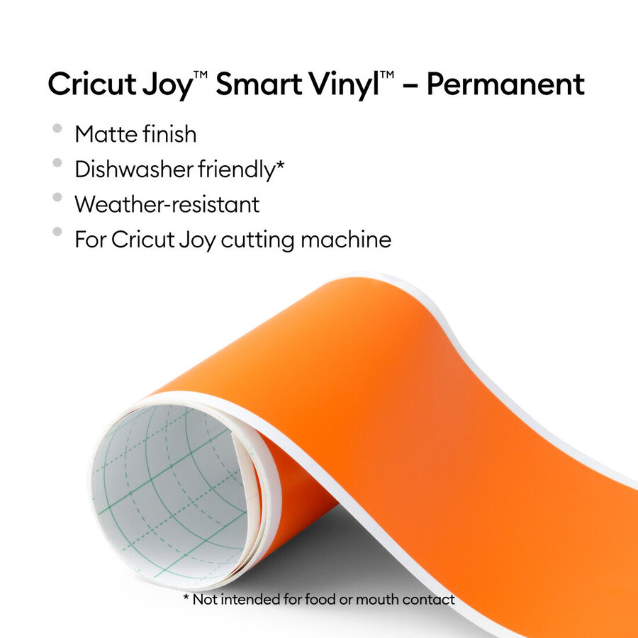 cricut joy smart vinyl – permanent orange