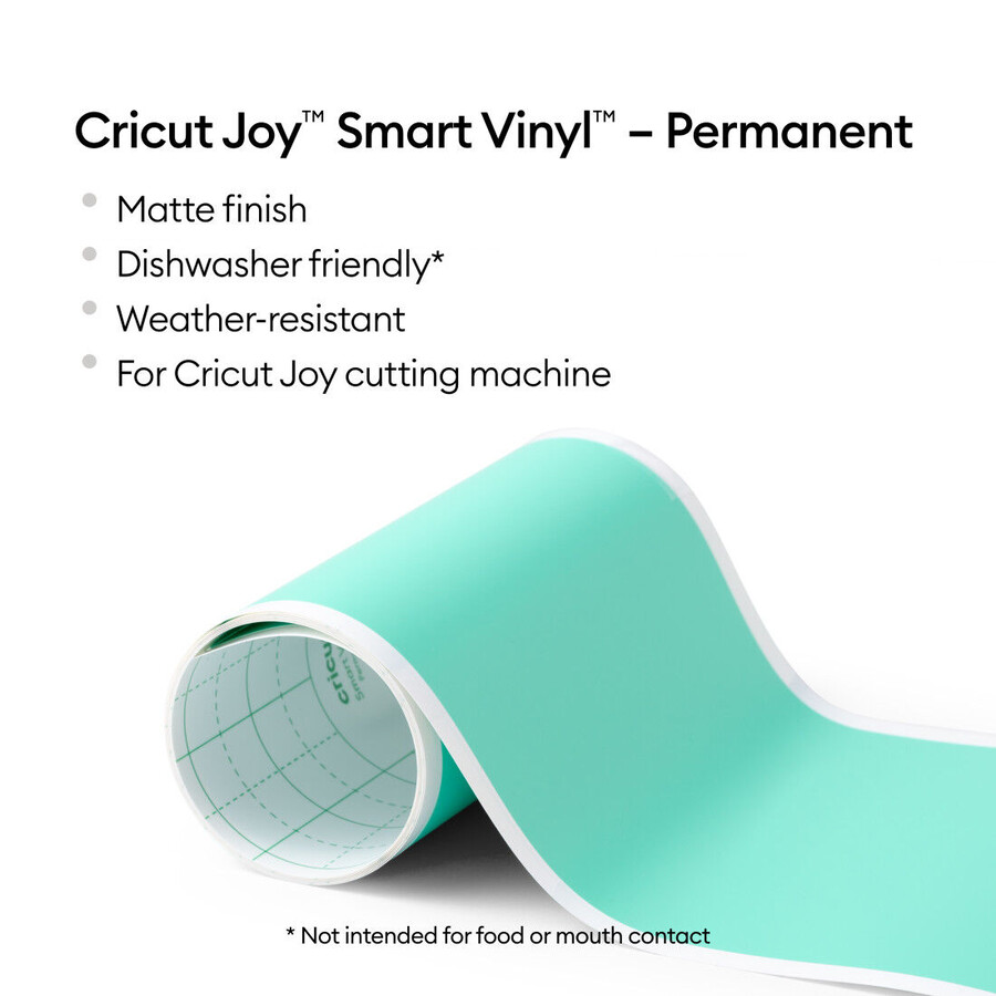 cricut joy smart vinyl – permanent mintgrön