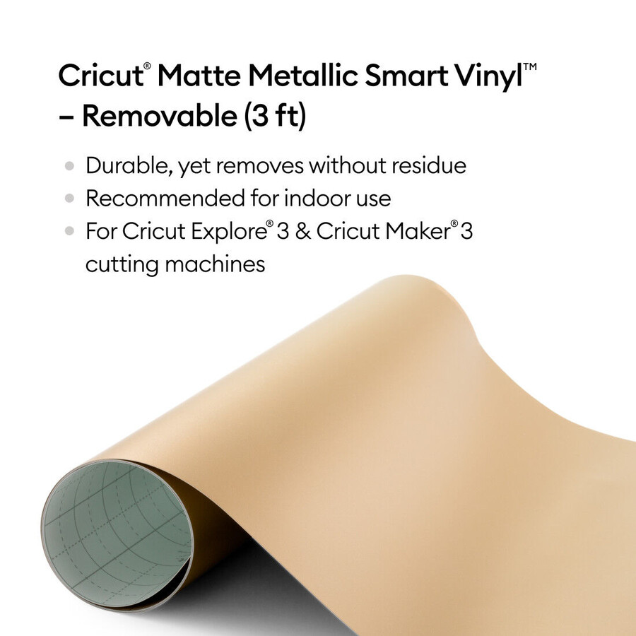 matt metallic smart vinyl – avtagbar 90 cm