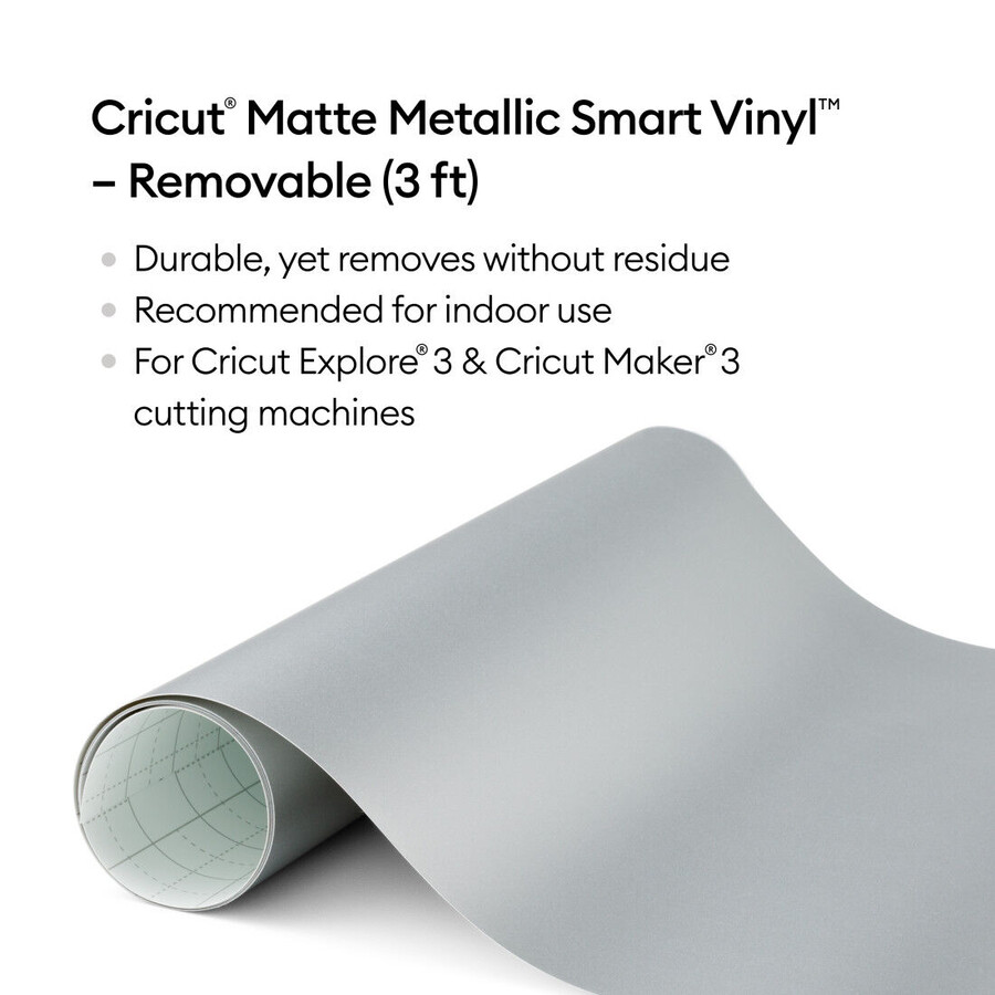 matt metallic smart vinyl – avtagbar 90 cm