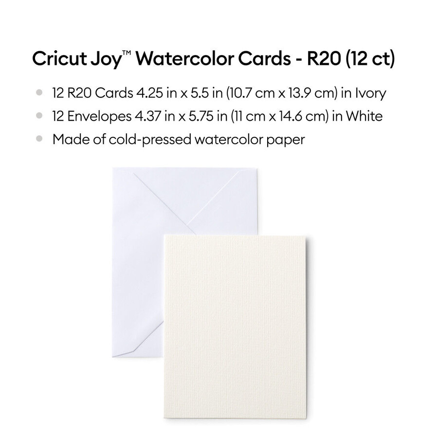 cricut joy akvarellkort – 20 kr 12 st