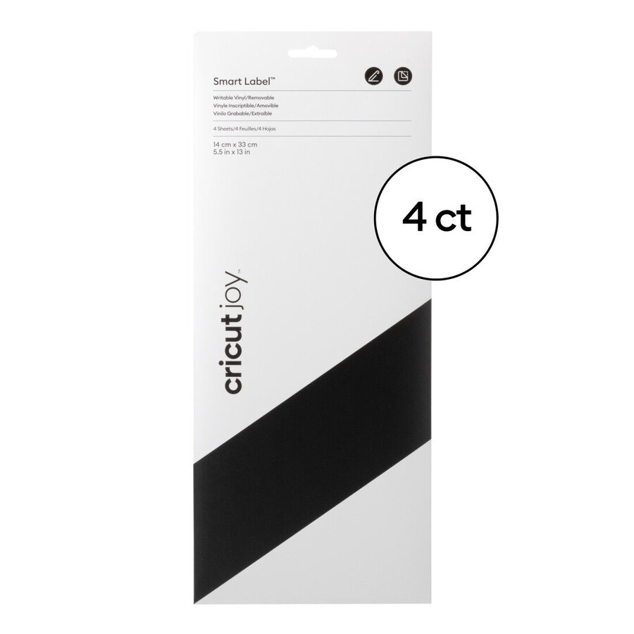 cricut joy smart label skrivbar vinyl – avtagbar svart