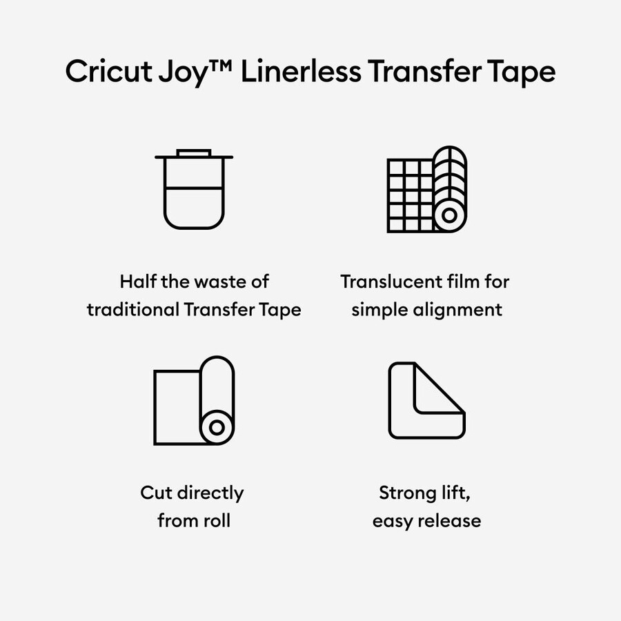 cricut joy överföringstejp utan liner