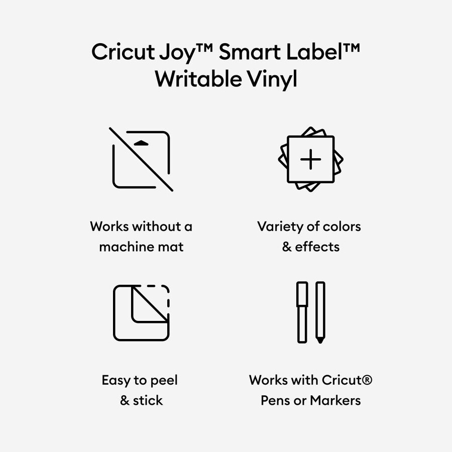 cricut joy smart label skrivbar vinyl – permanent
