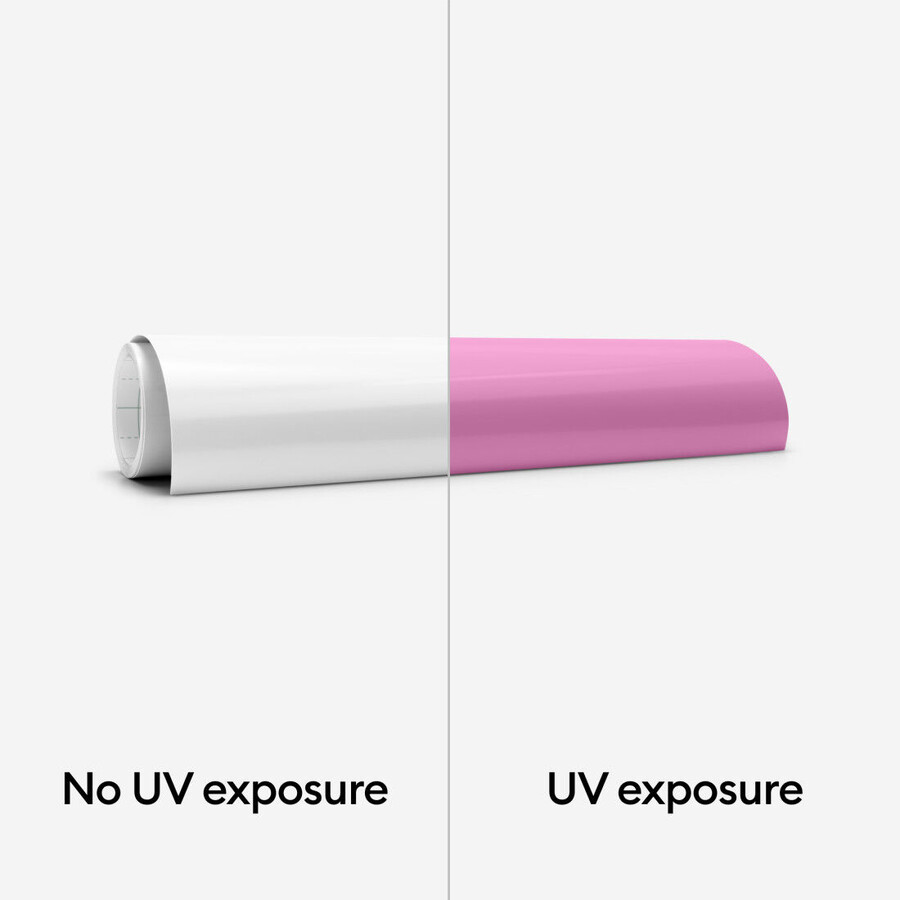 uv-aktiverad färgändrande strykning vit - rosa