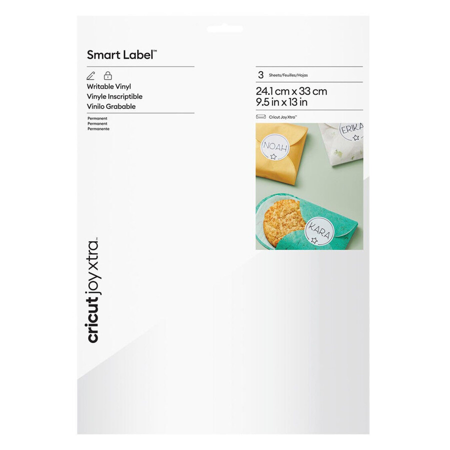 cricut joy xtra smart vinyl skrivbar vinyl – permanent 3 st