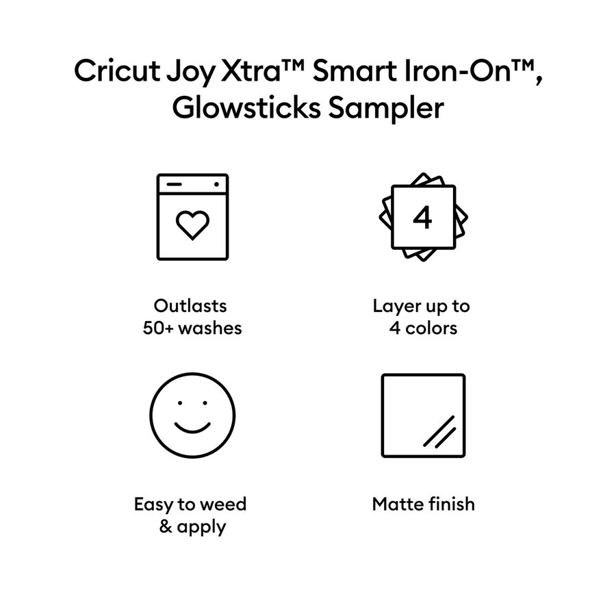 cricut joy xtra smart iron-on-provtagningspenna lysstift 3 st