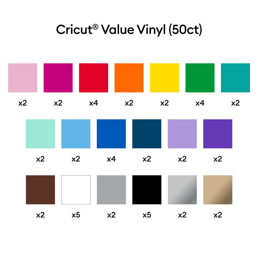 värdevinyl rainbow sampler - permanent 50 st