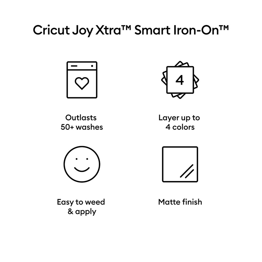 cricut joy xtra smart iron-on 61 cm