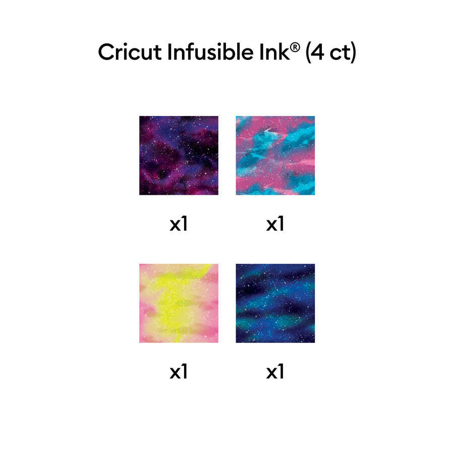 infusible ink överföringsarkmönster galaktiska stjärnor