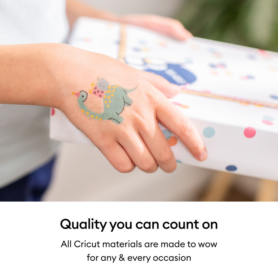 cricut utskrivbara tillfälliga tatueringsark - 85 x 11 tum 8 ct