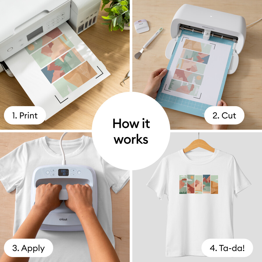 cricut sublimeringspapper för skrivare - 85 x 11 tum 100 st