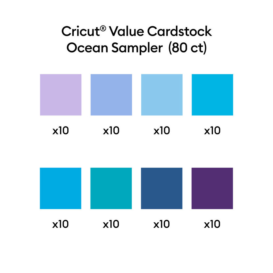 värdekartong ocean sampler - 85 x 11 tum 80 st
