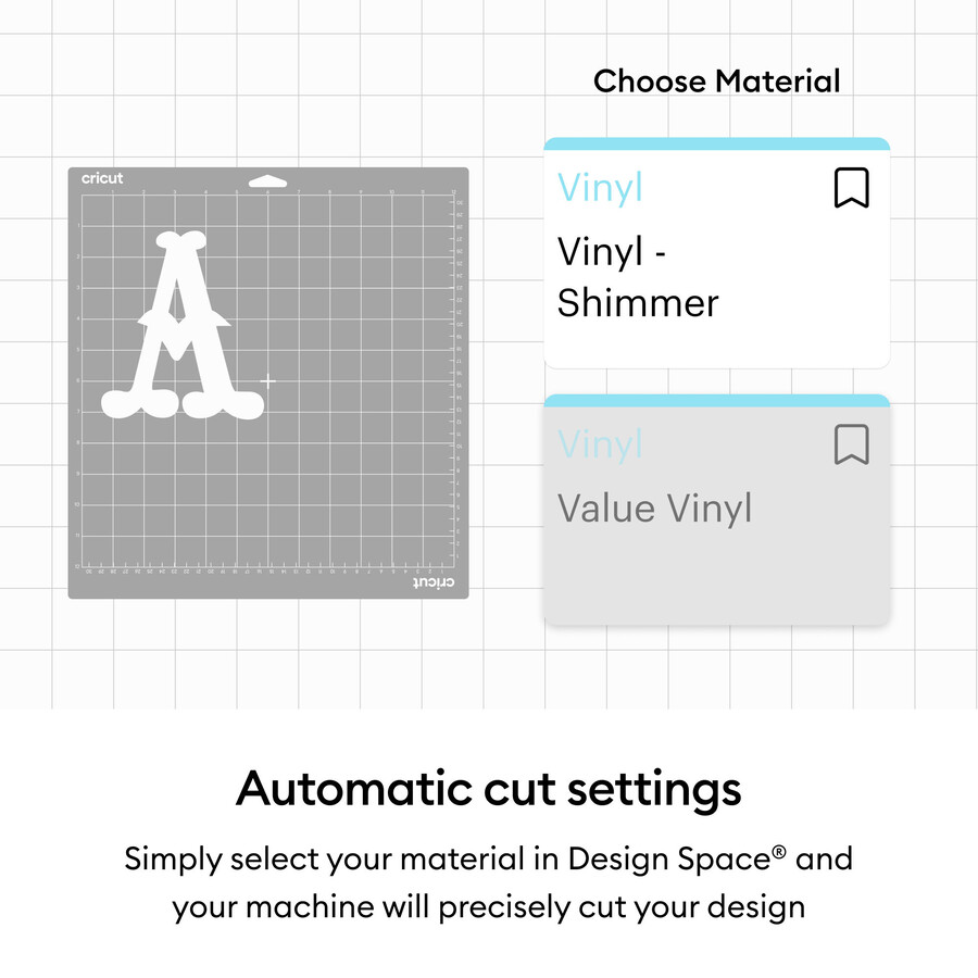 cricut shimmer vinyl – permanent festprovtagning – 12 x 12 tum 10 st