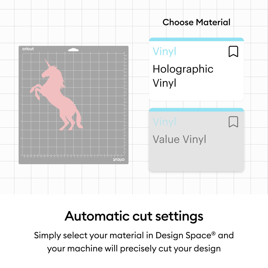 cricut holografisk vinyl – permanent mytisk sampler – 12 x 12 tum 10 st