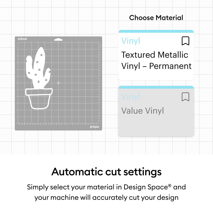 cricut texturerad metallisk vinyl – permanent lyxig provbit – 12 x 12 tum 6 st