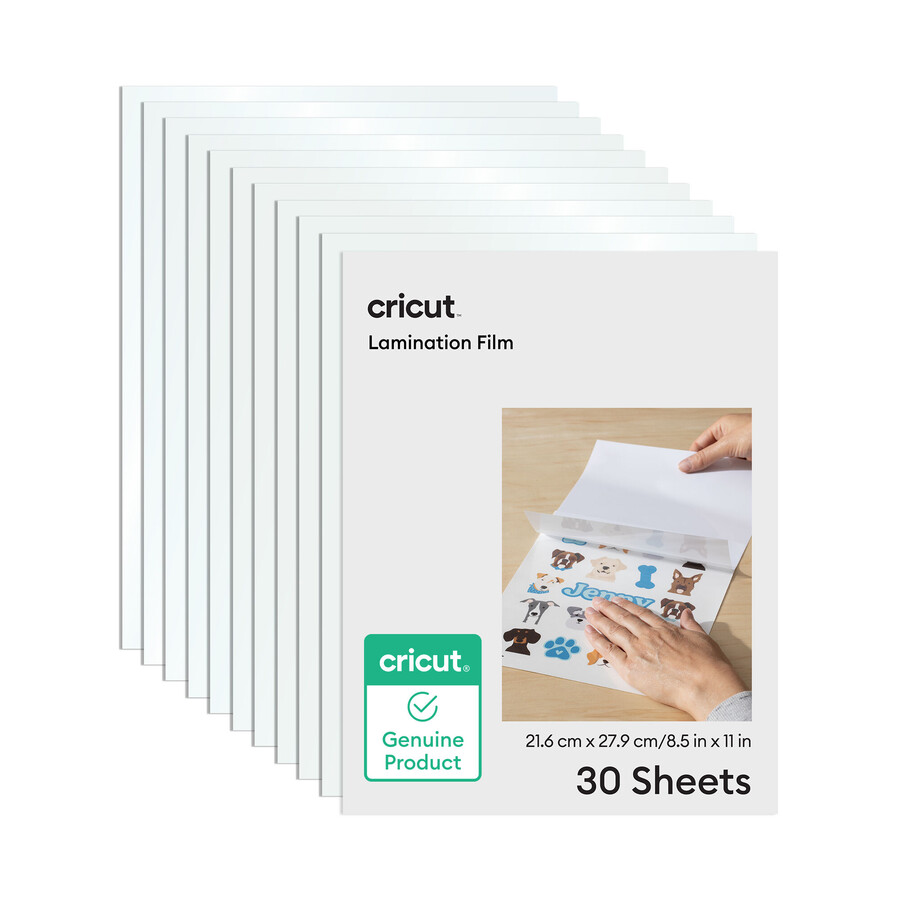 cricut lamineringsfilm - 85 x 11 tum 30 st