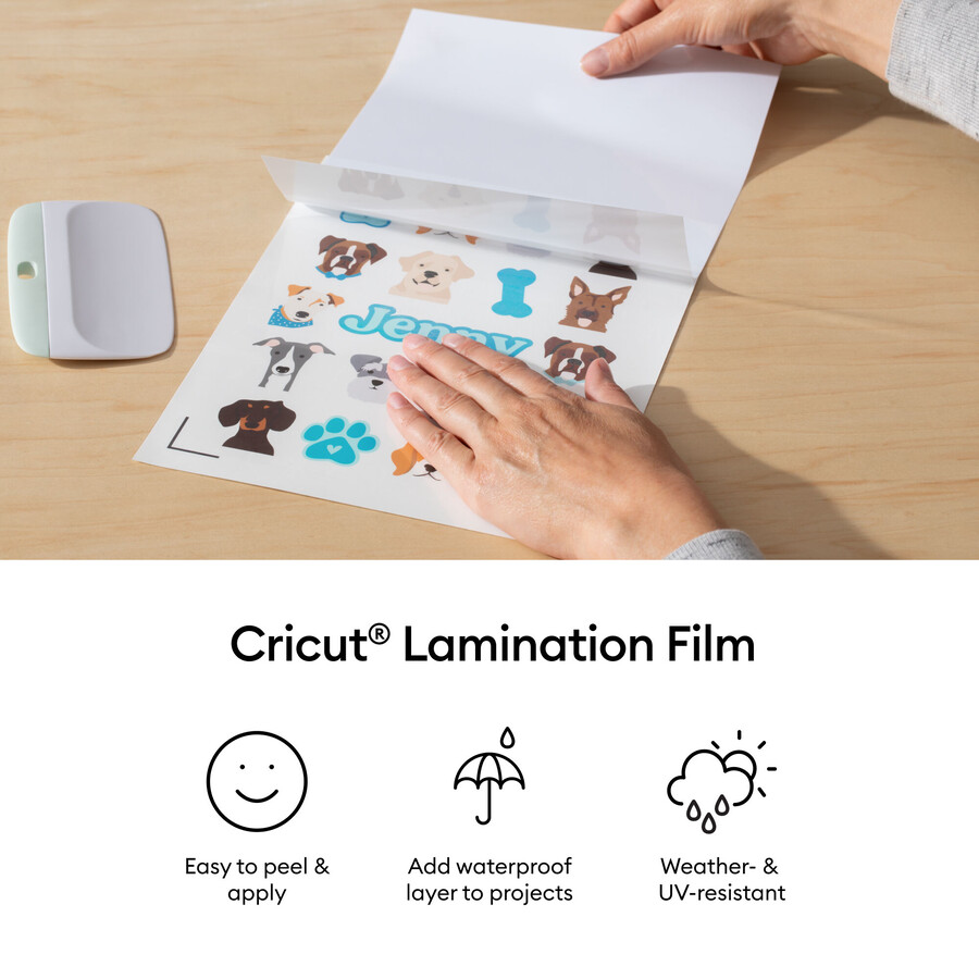 cricut lamineringsfilm - 85 x 11 tum 30 st