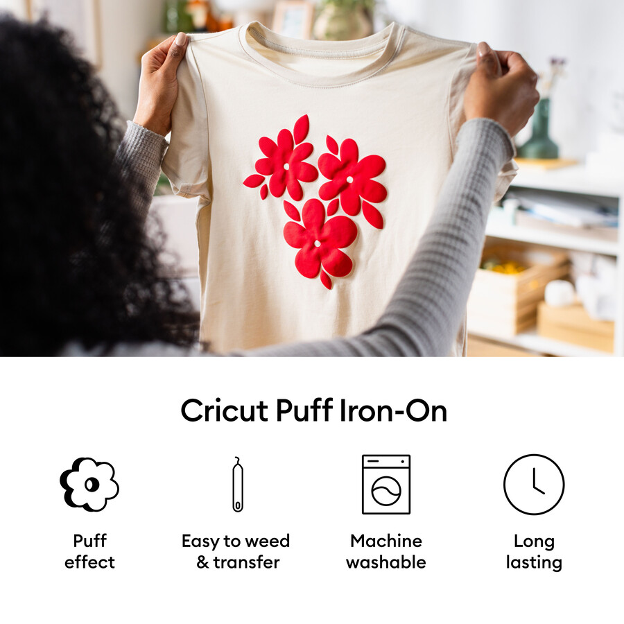 cricut puff strykmärke klassiskt strykmärke - 12 x 12 tum 6 st
