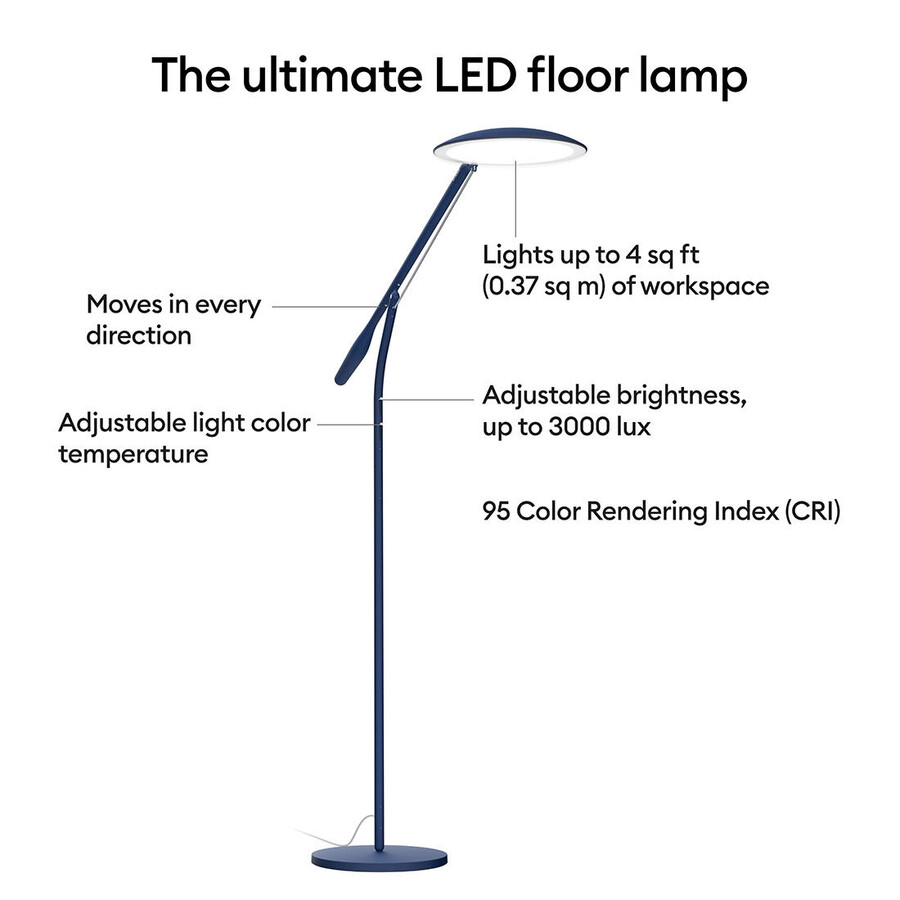 cricut bright 360 ultimat led-golvlampa - indigo