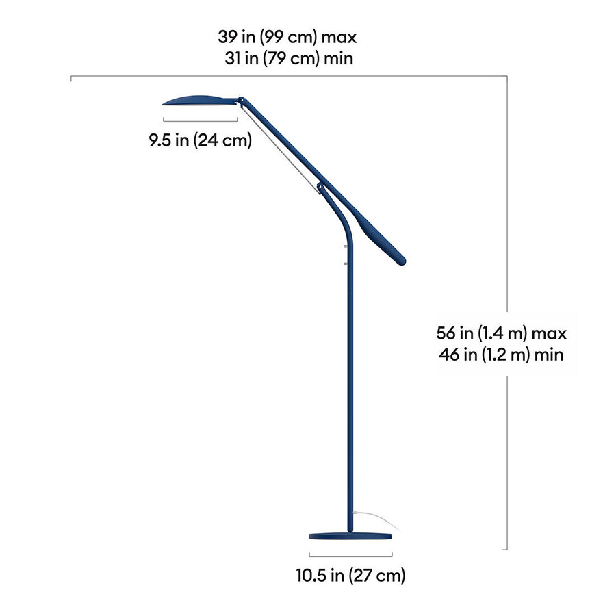 cricut bright 360 ultimat led-golvlampa - indigo