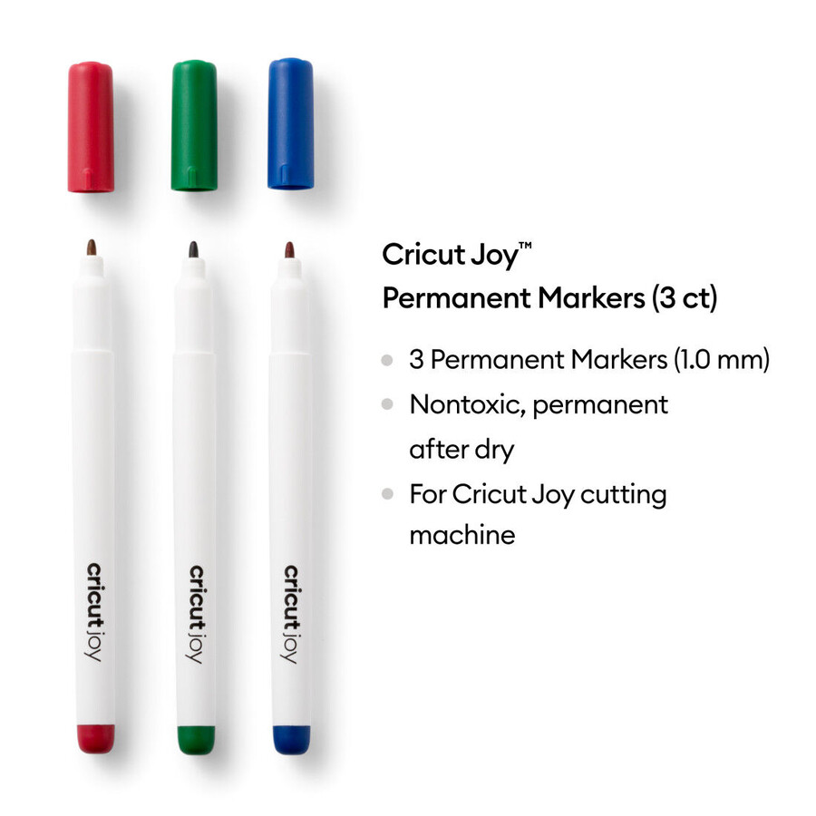 cricut joy permanenta tuschpennor 10 mm rödgrönblå 3 st
