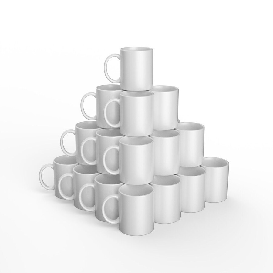 keramisk mugg blank vit - 340 ml