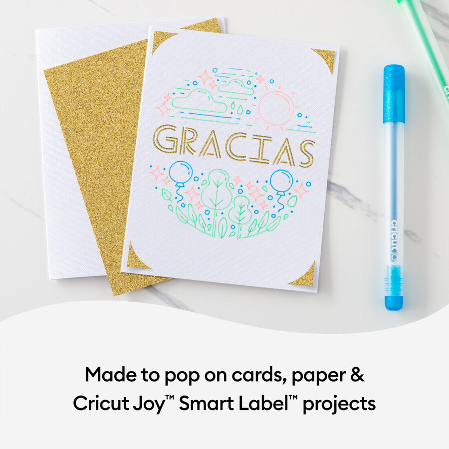 cricut joy glitter gelpennor 08 mm neon 3 st