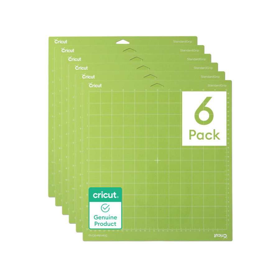 cricut standard grip maskinmatta - 12 x 12 tum 6 st