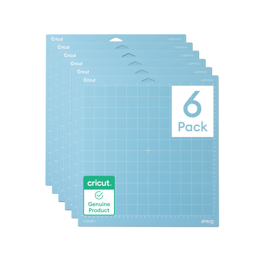 cricut light grip maskinmatta - 12 x 12 tum 6 st