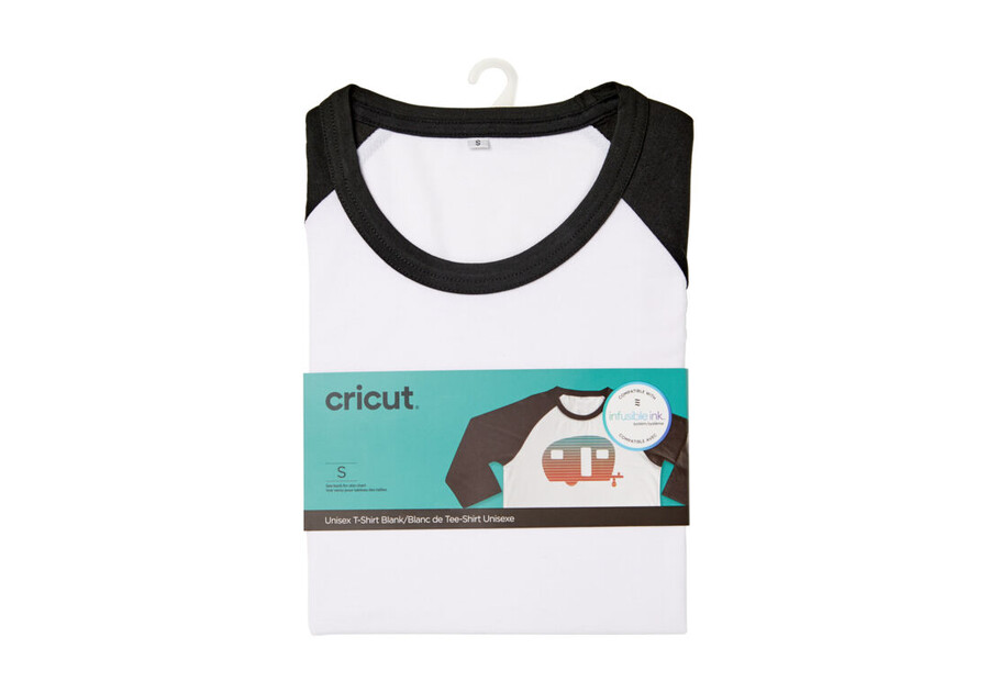 unisex t-shirt för vuxna blank raglan i svartvitt