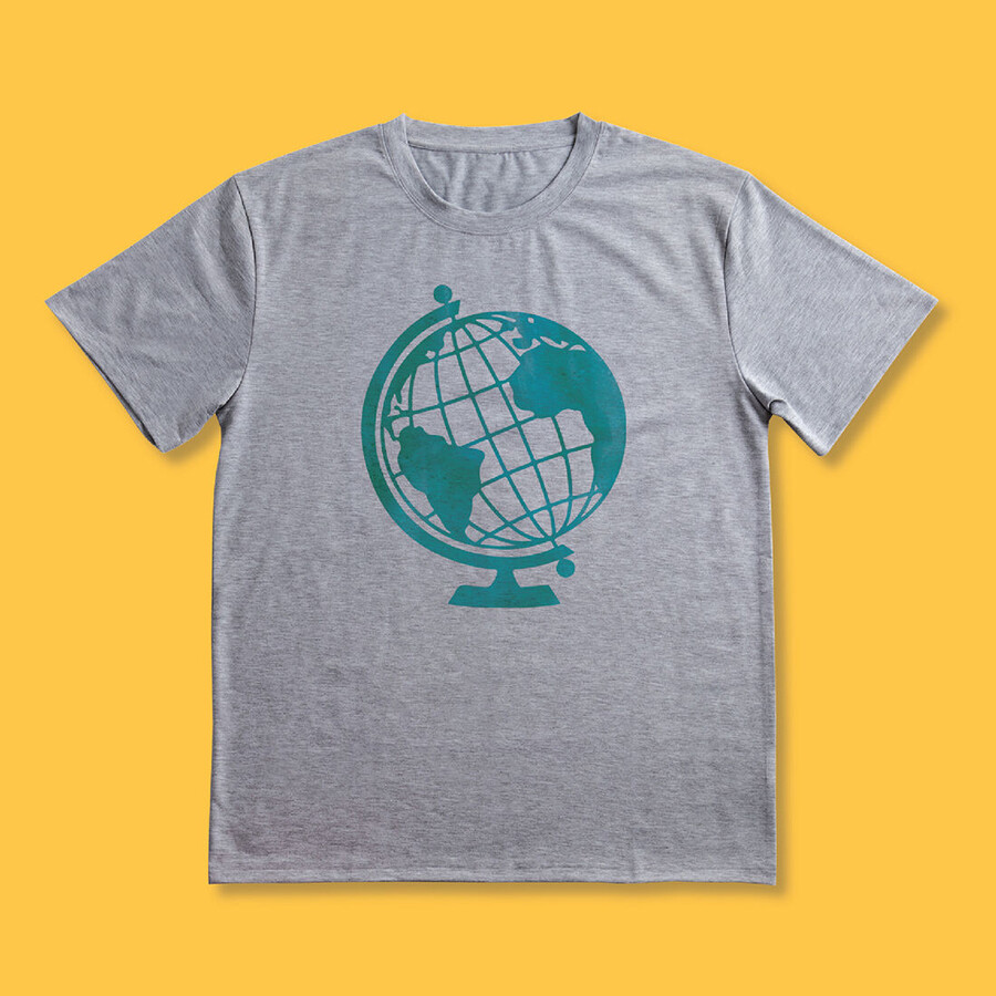unisex t-shirt blank rund halsringning